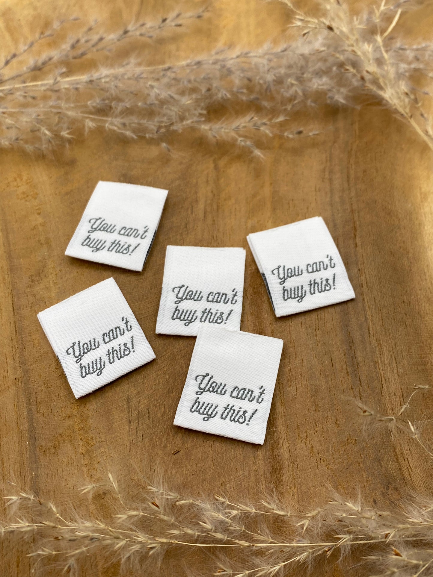 You can't buy this Web Label gewebt Eigenproduktion