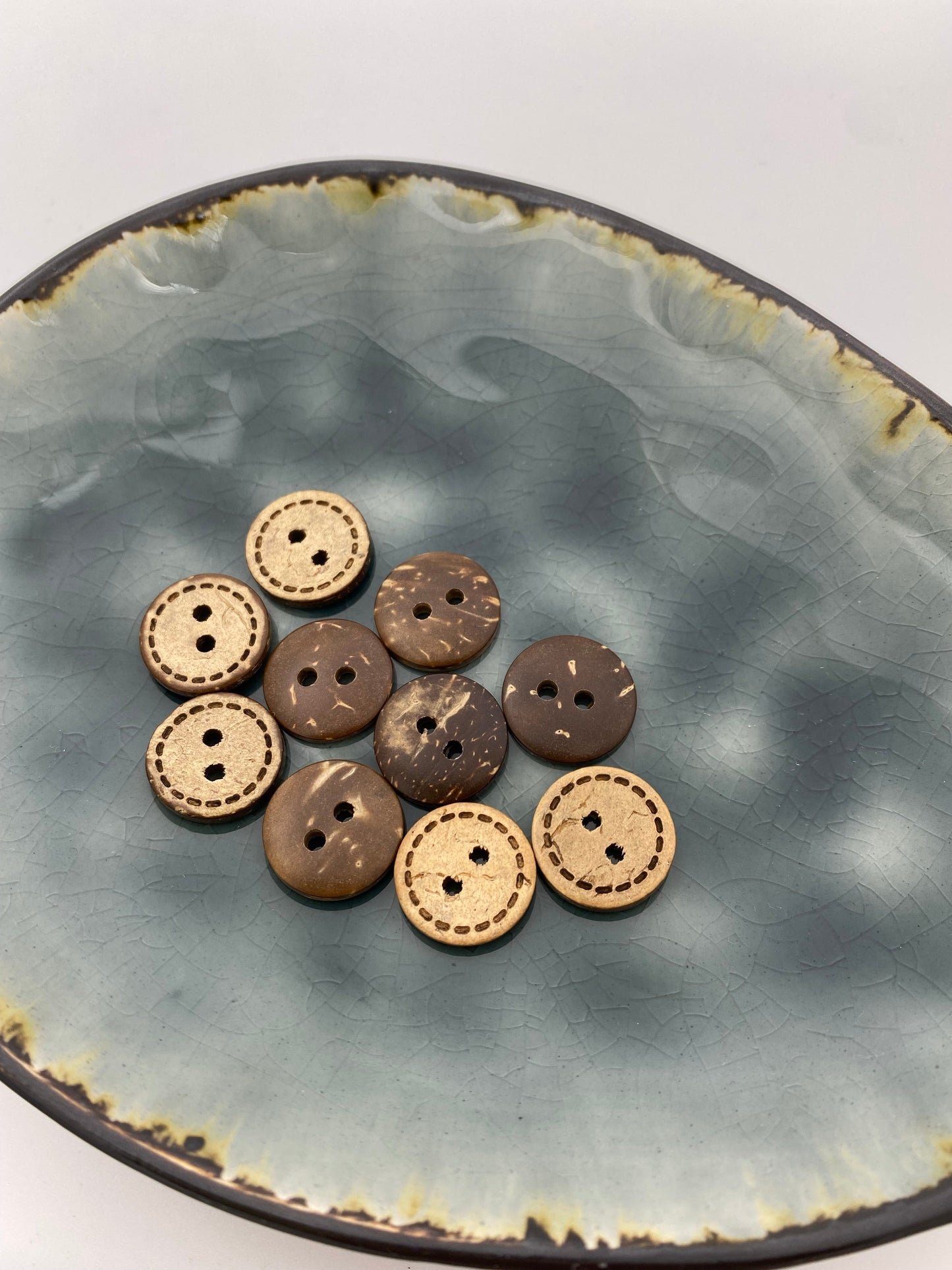 Kokosknopf Rund 15mm