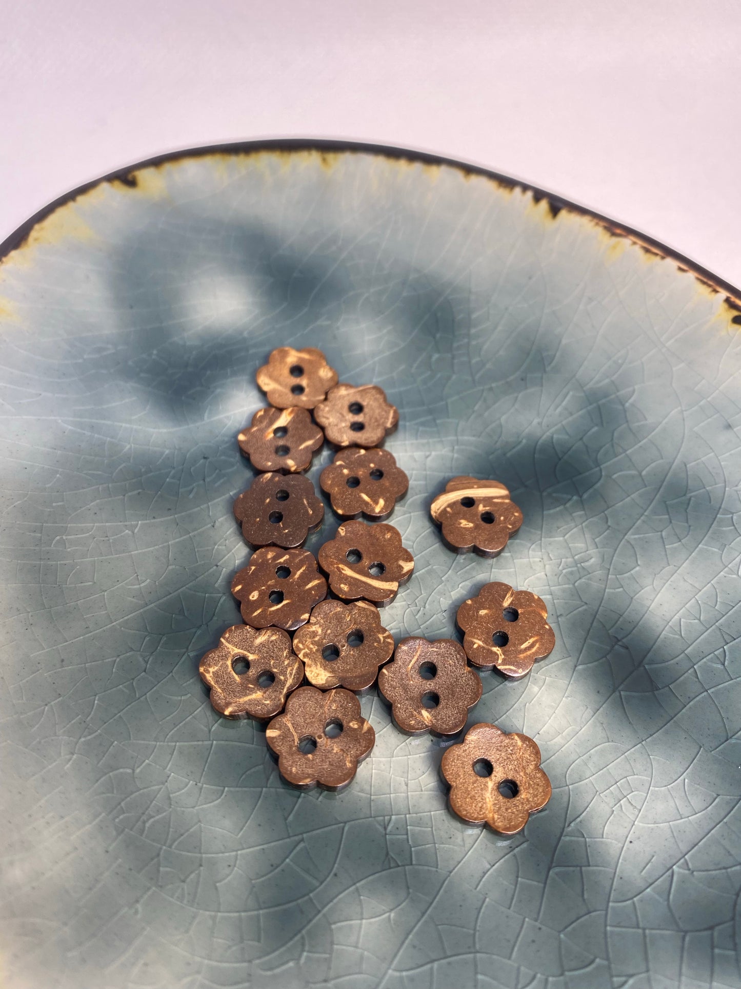 Kokosknopf Blumenform 11mm - Ameloua
