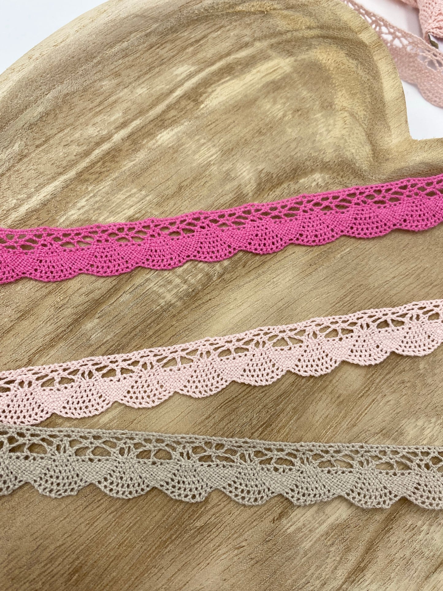 Klöppel Spitze 19mm rose