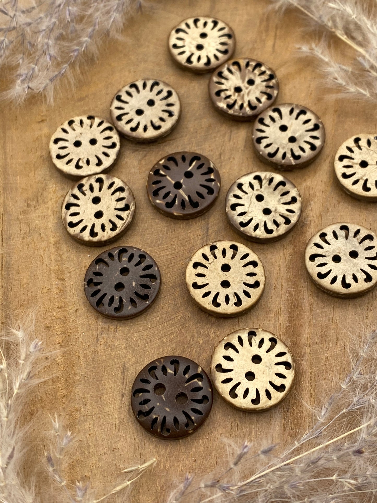 Kokosknopf Mandala 15mm - Ameloua