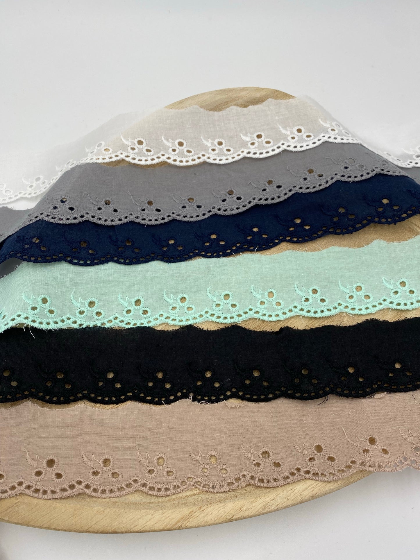 Wäsche Spitze Löcher 42mm schwarz