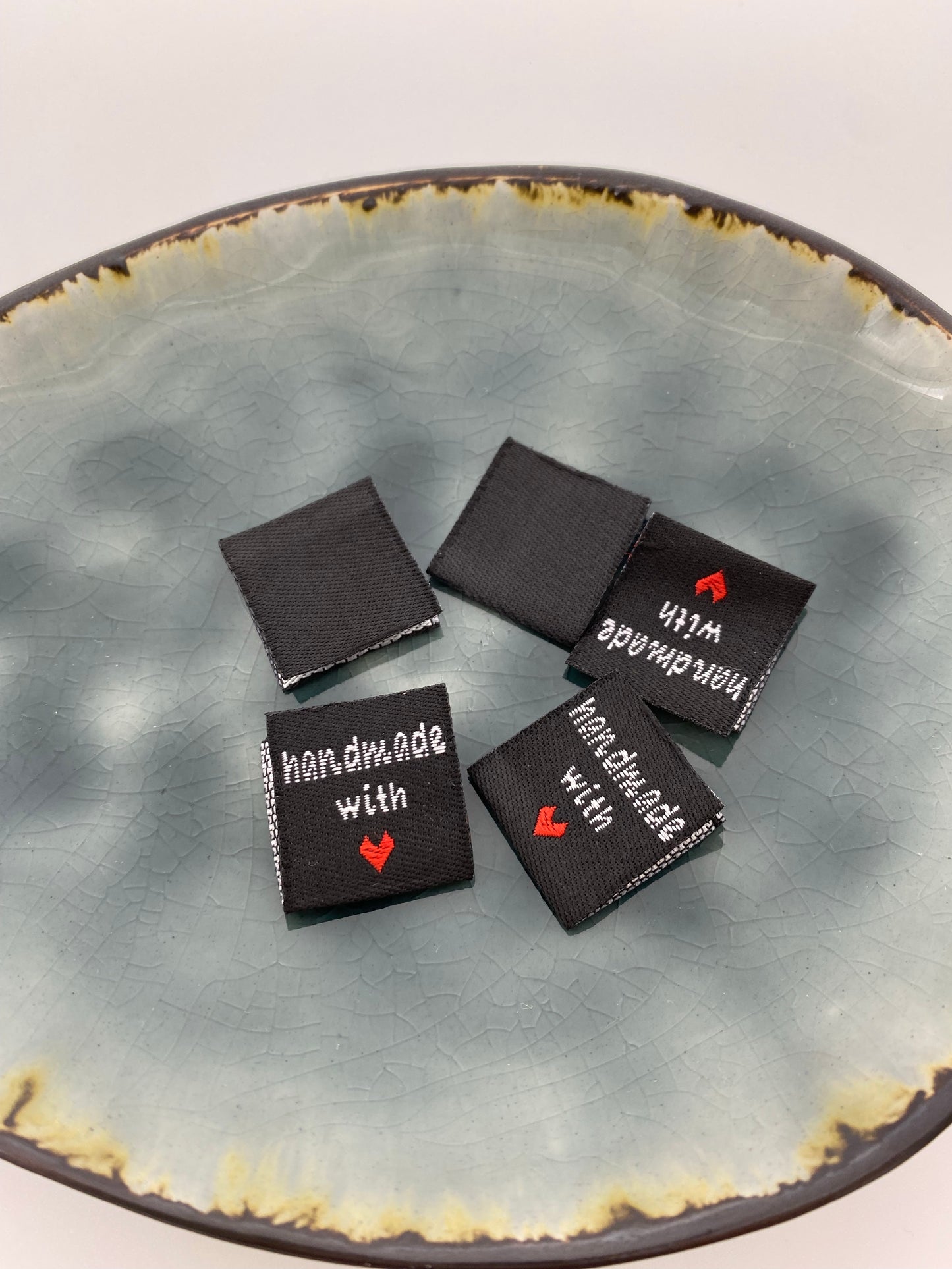 Web-Label Handmade with Love Schwarz - Ameloua