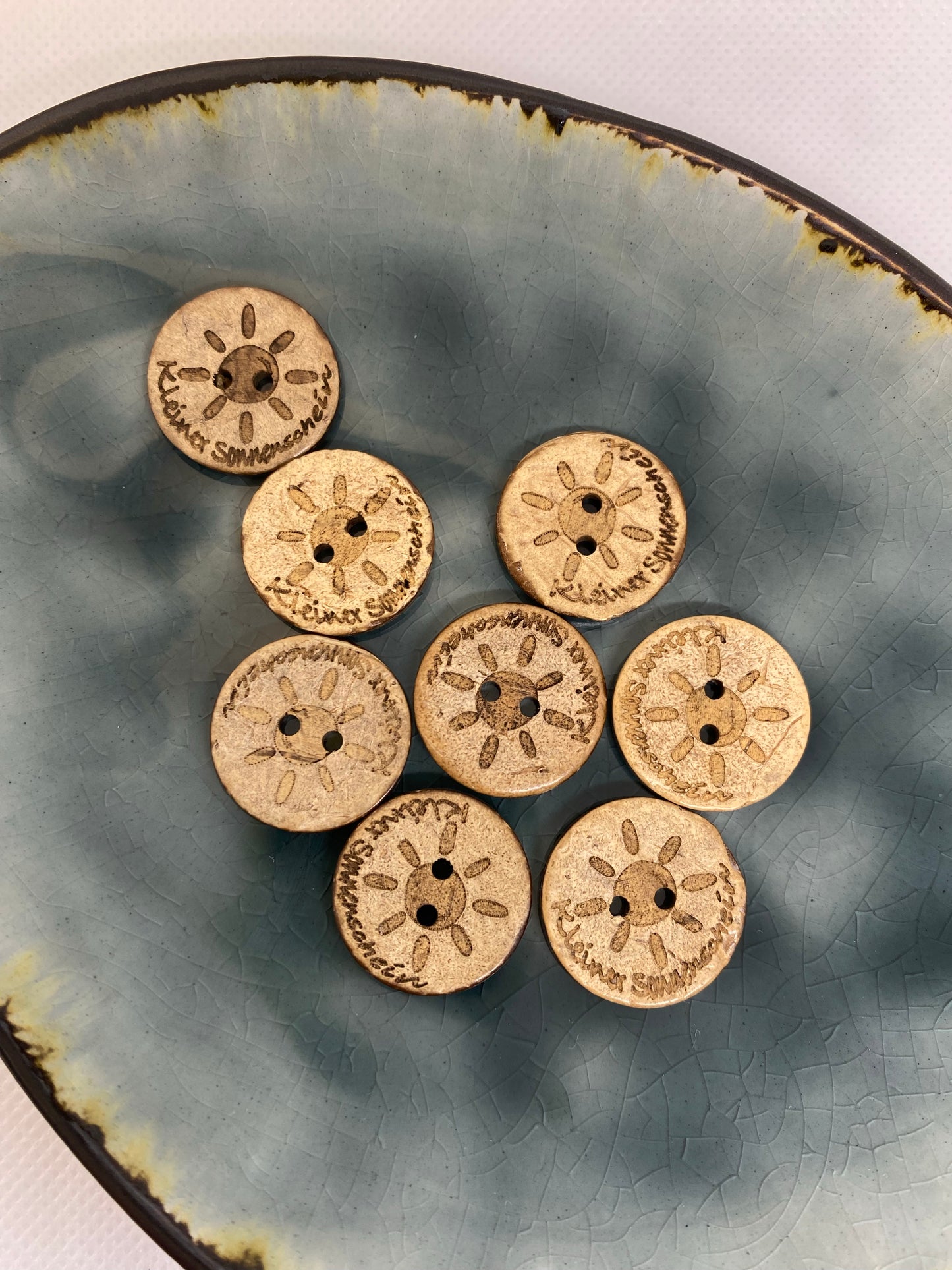 Eigenproduktion Kokosknopf Kleiner Sonnenschein 20mm - Ameloua