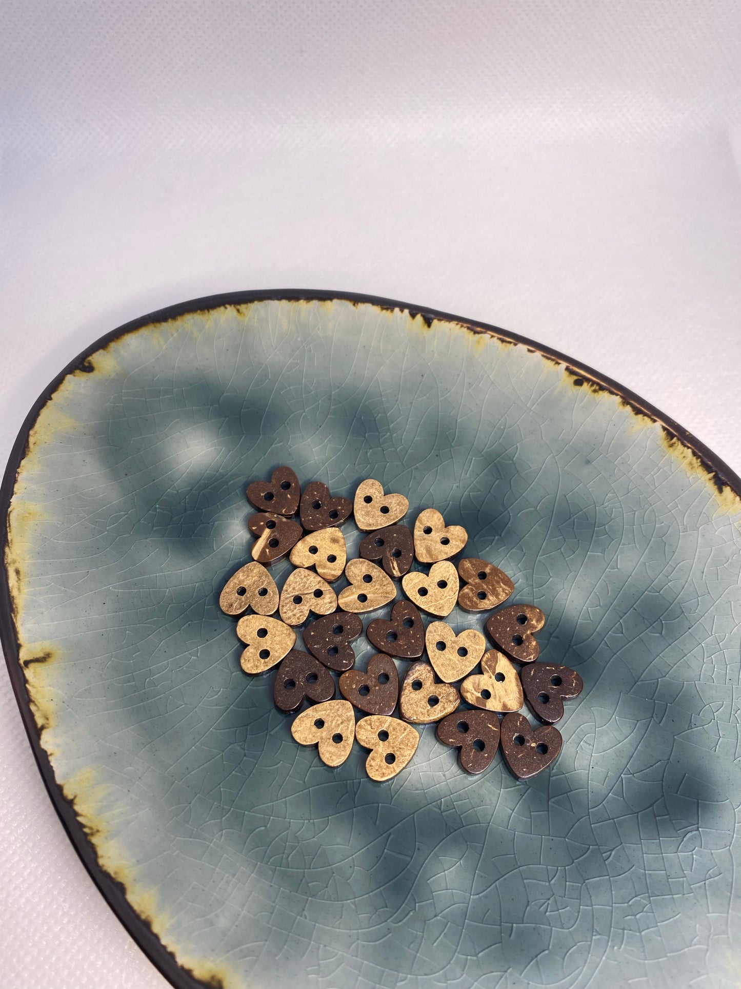 Kokosknopf in Herzform 10mm - Ameloua