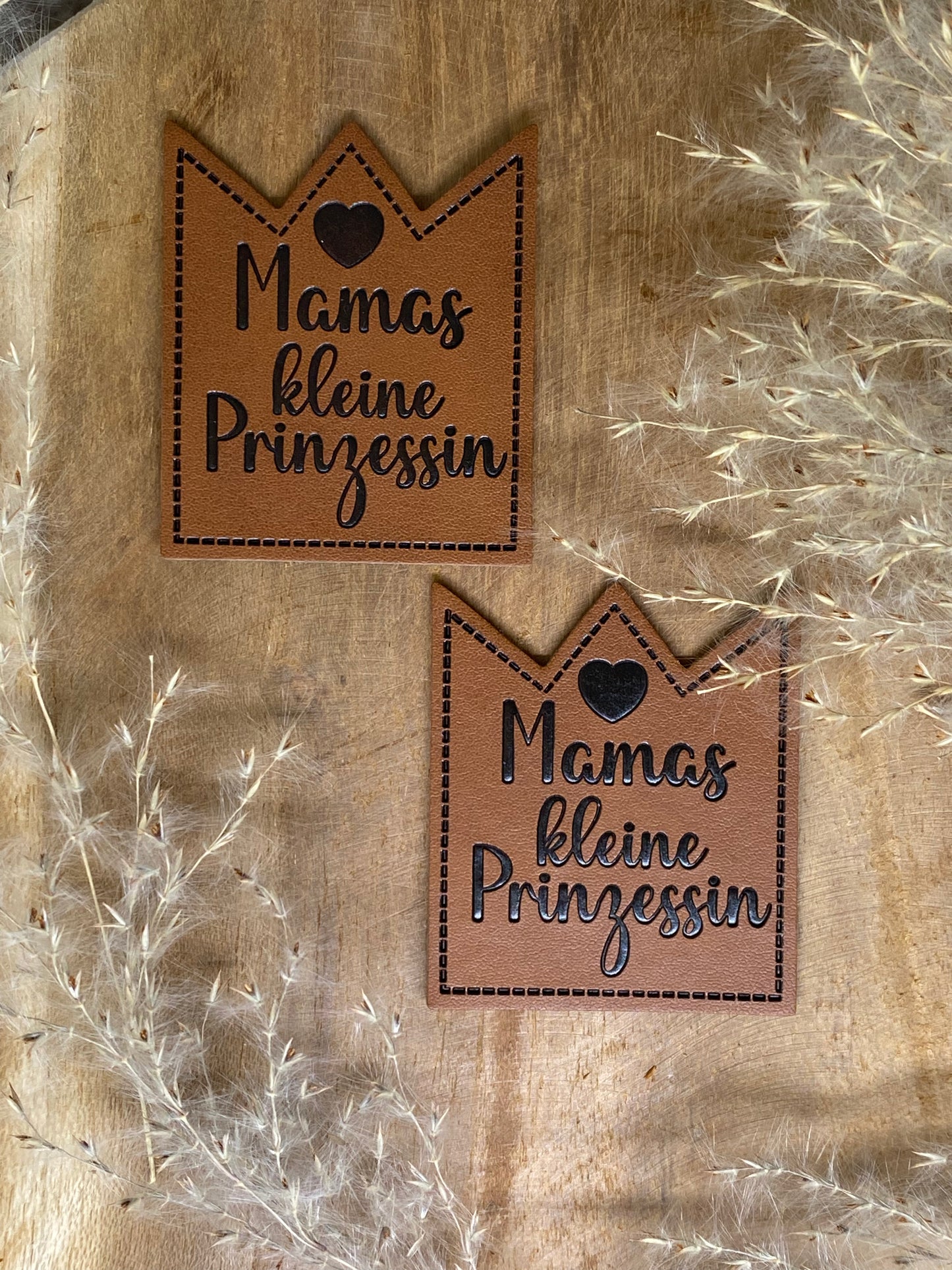 Mamas Prinzessin Kunstlederlabel Kunstleder Label Eigenproduktion