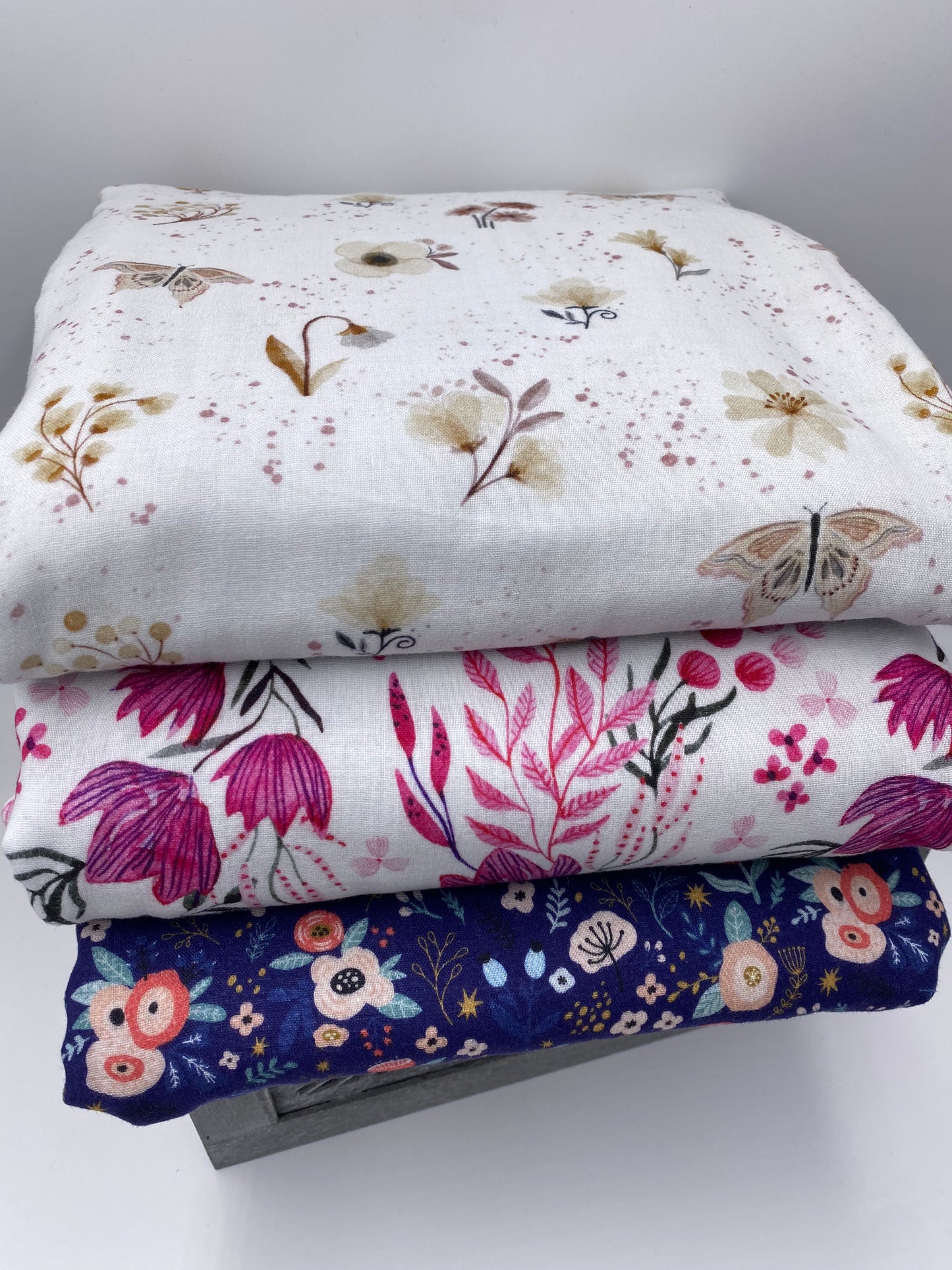 Musselin Eigenproduktion Double Gauze - Fairy Tale Blumen