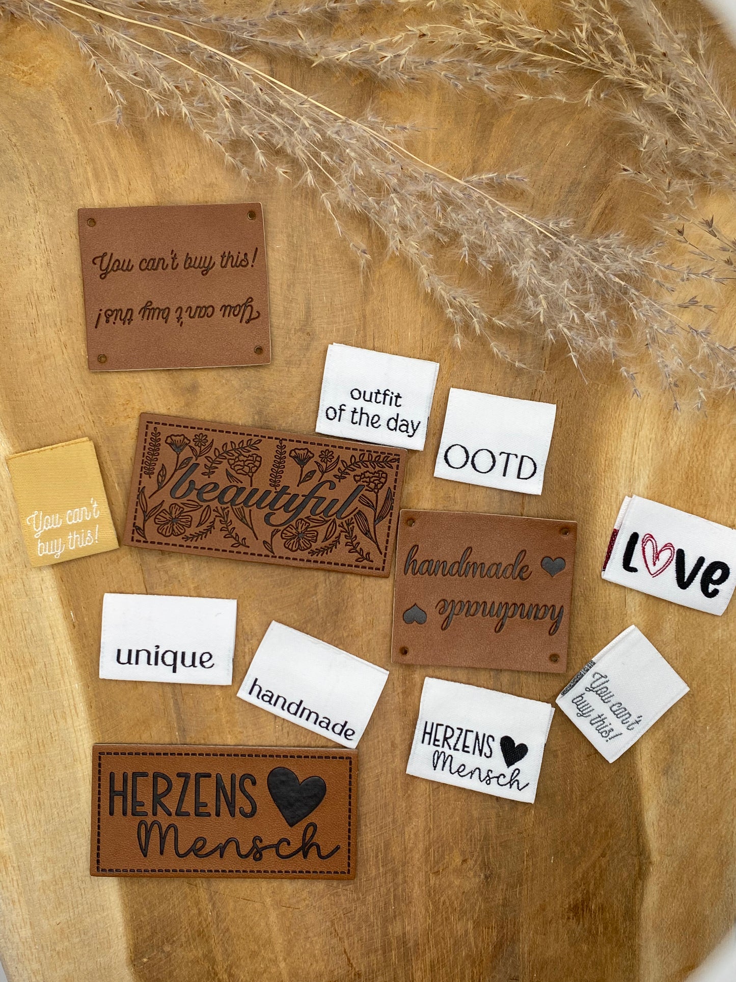 You can't buy this Knick-Label Kunstlederlabel Eigenproduktion