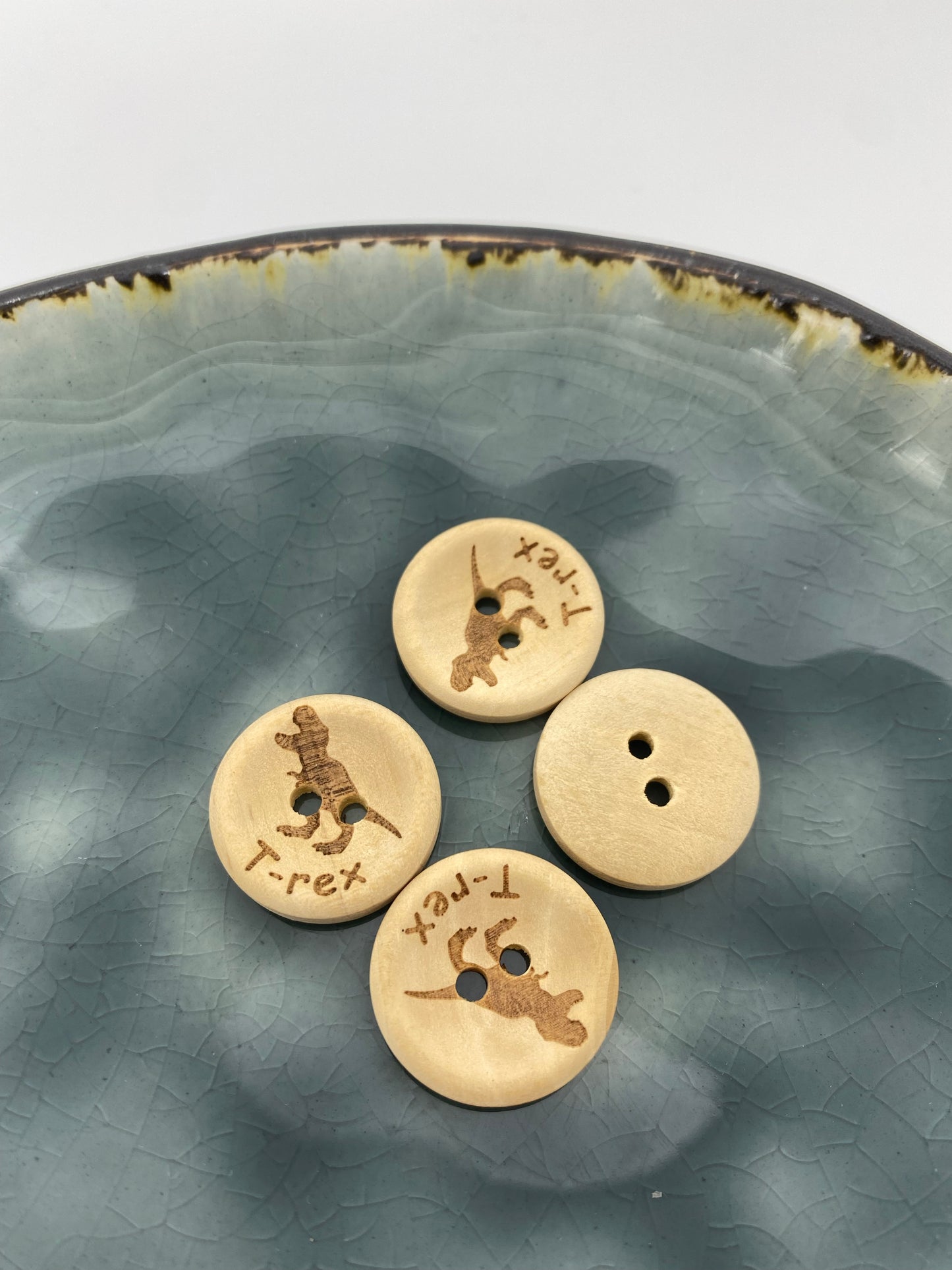 Holzknopf T-Rex 20mm - Ameloua