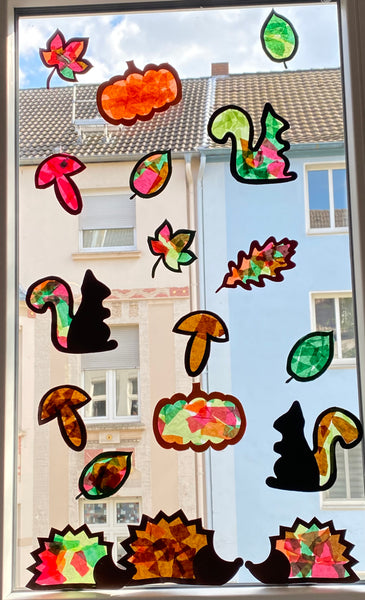 Basteln mit Transparentpapier - Sonnenfänger