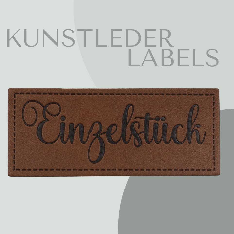 Einzelstück Kunstlederlabel Kunstleder Label Eigenproduktion