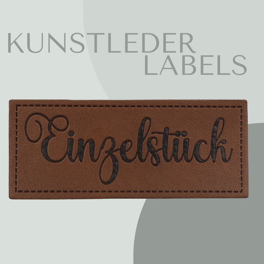Einzelstück Kunstlederlabel Kunstleder Label Eigenproduktion