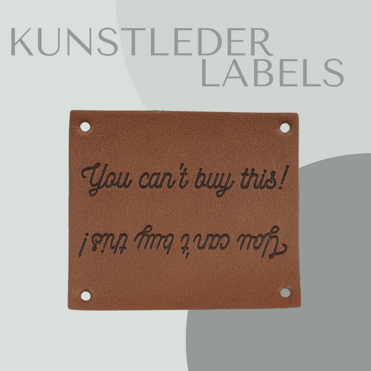 You can't buy this Knick-Label Kunstlederlabel Eigenproduktion