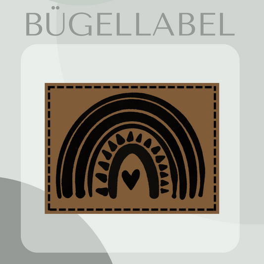 Bügellabel Regenbogen