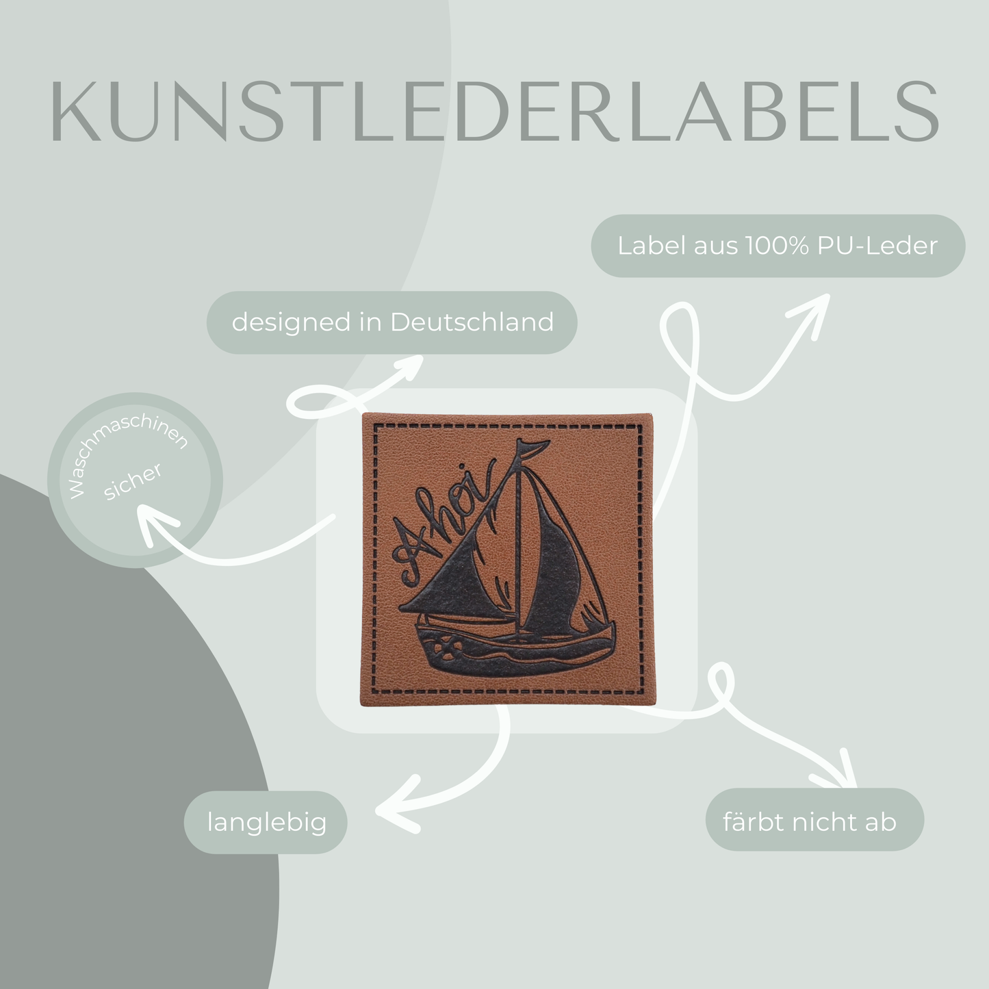 Ahoi -Bügel Label Eigenproduktion