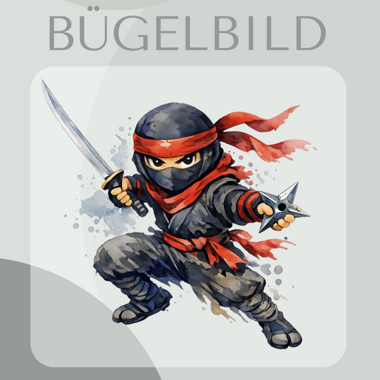 Bügelbild Ninja