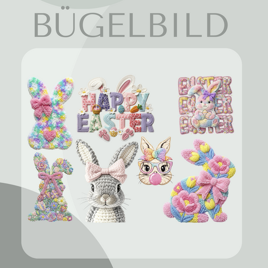 Bügelbild Oster-Set