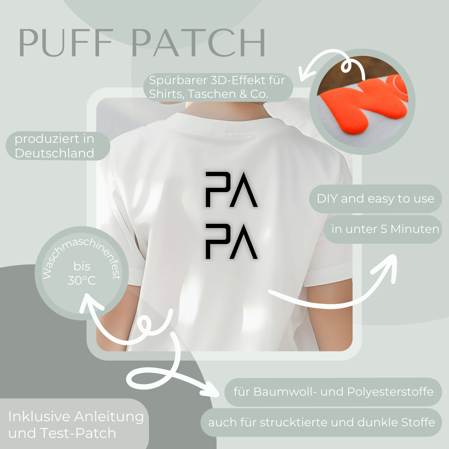 Papa vertikal - Puff Patch