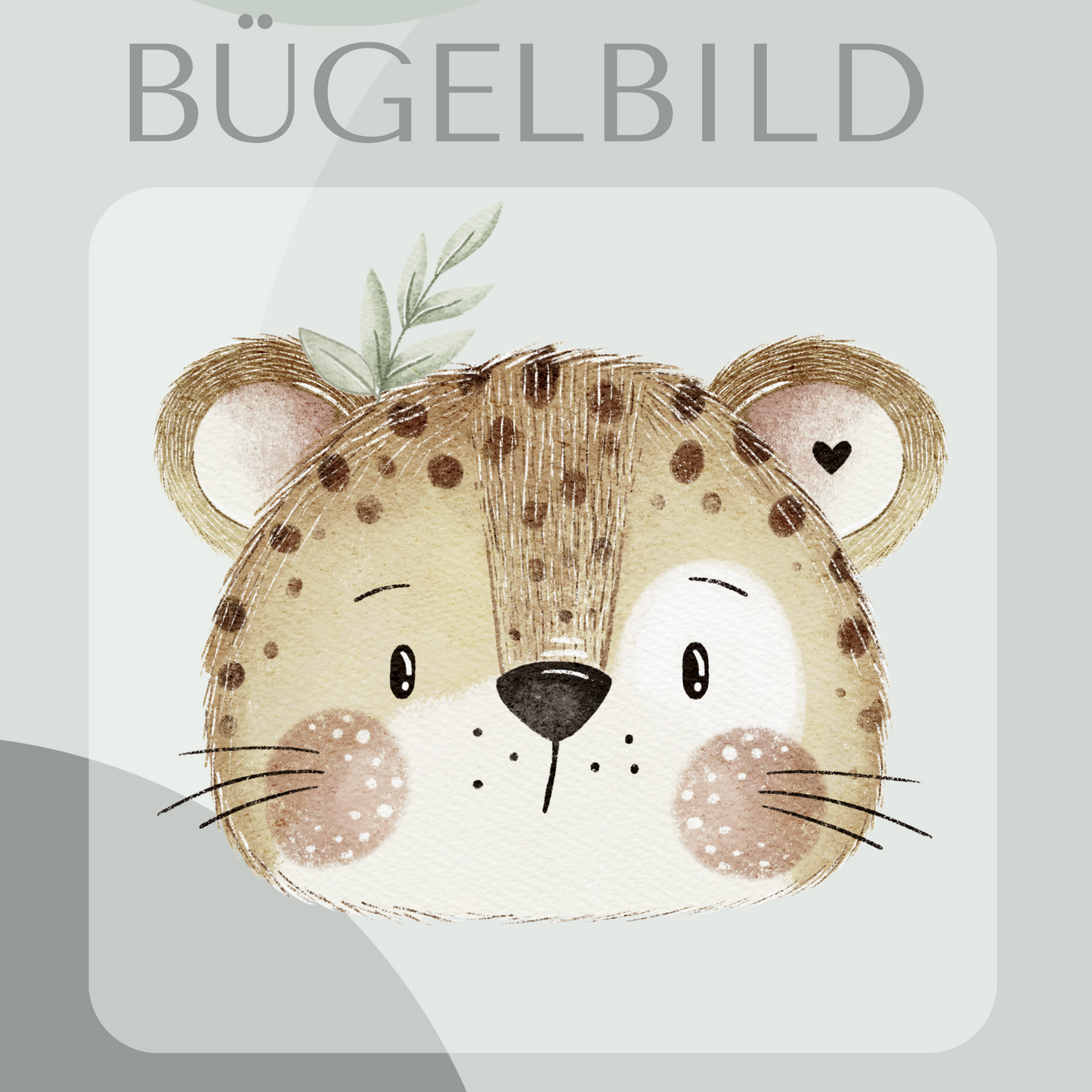 Bügelbild Leopard