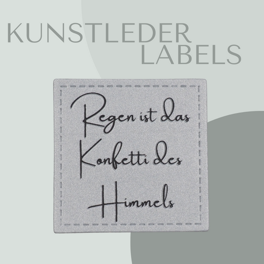 Regen ist das Konfetti des Himmels Reflektor Label
