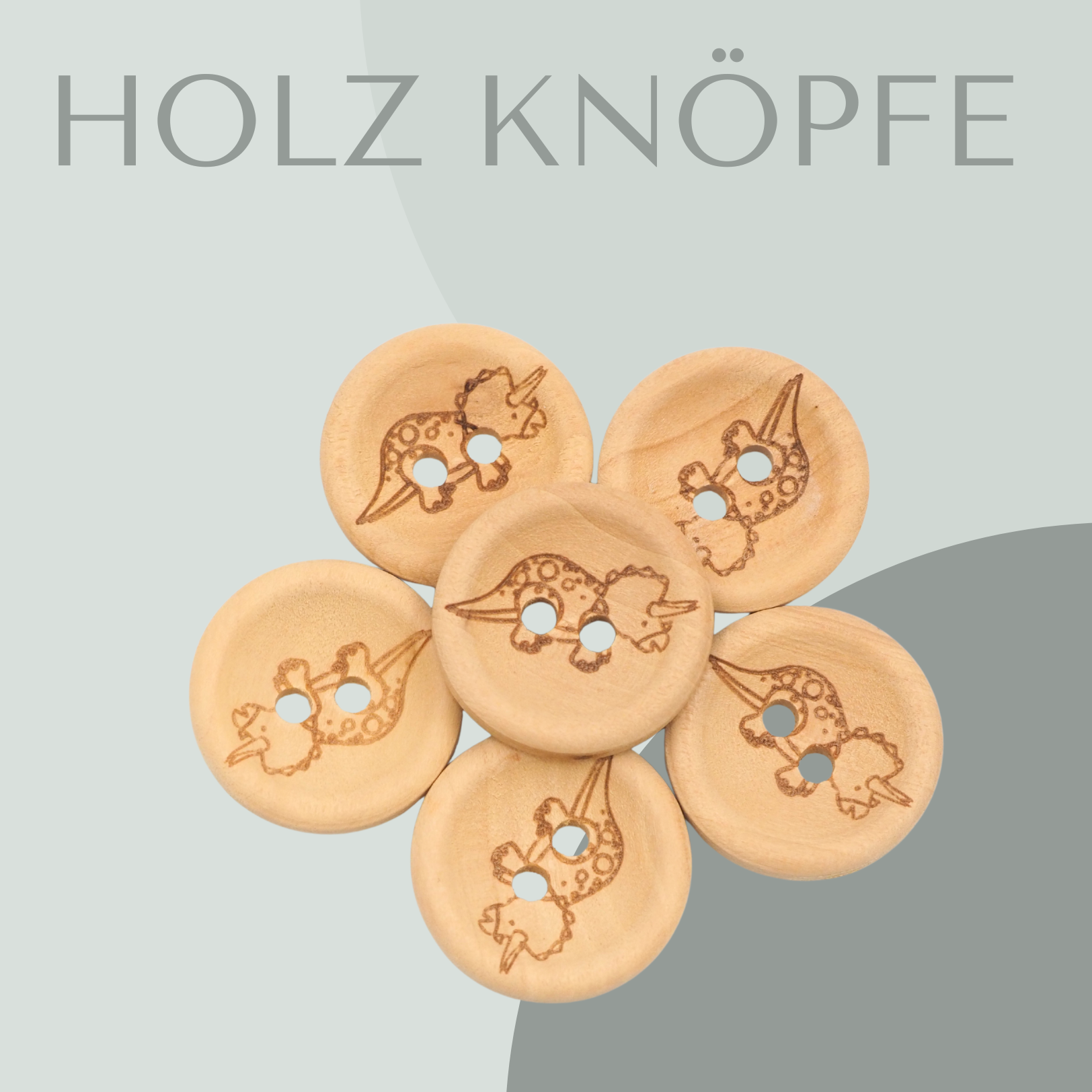 Triceratops, Holzknopf