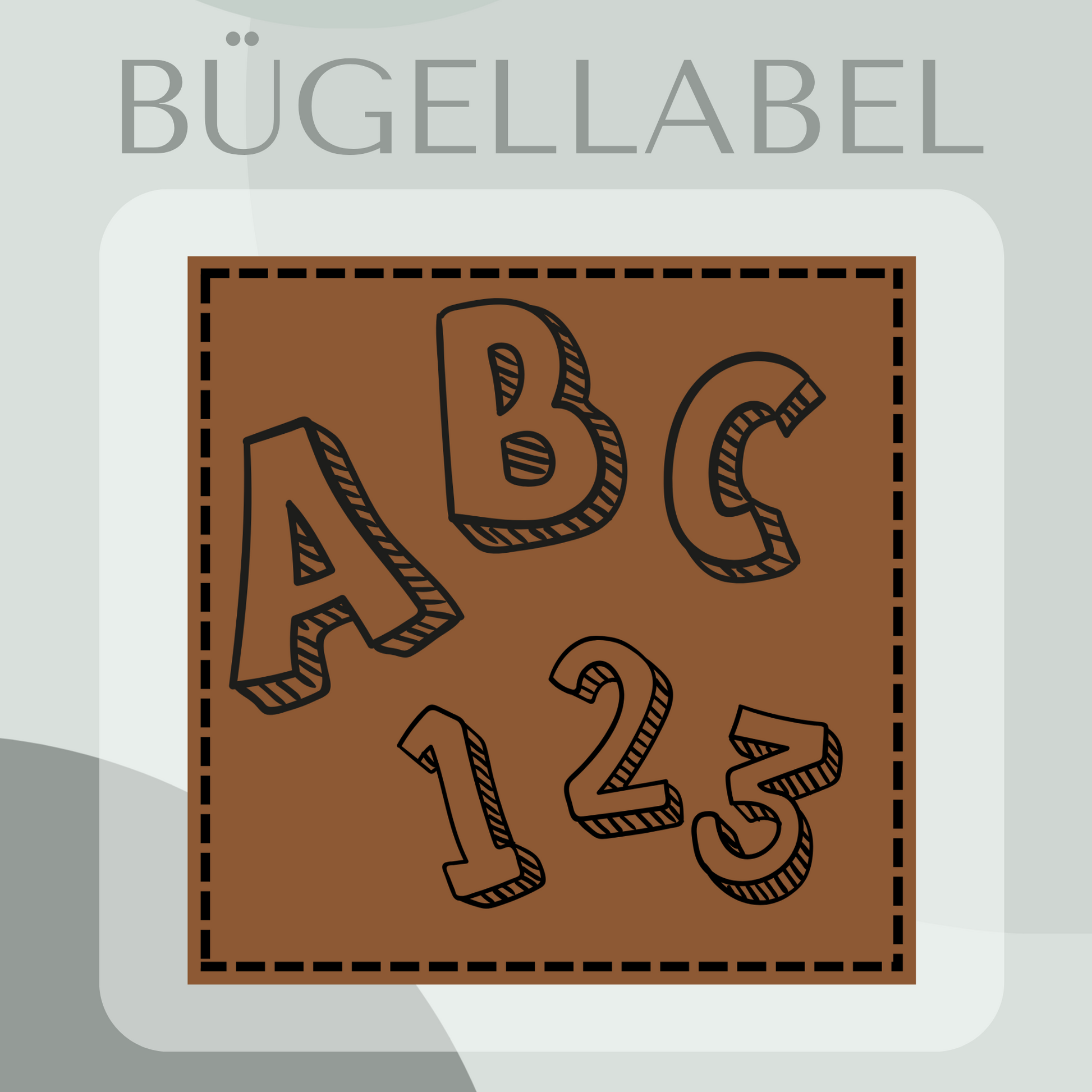 Bügellabel ABC