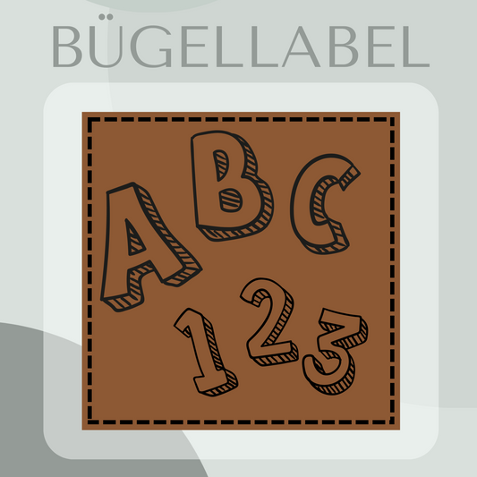 Bügellabel ABC