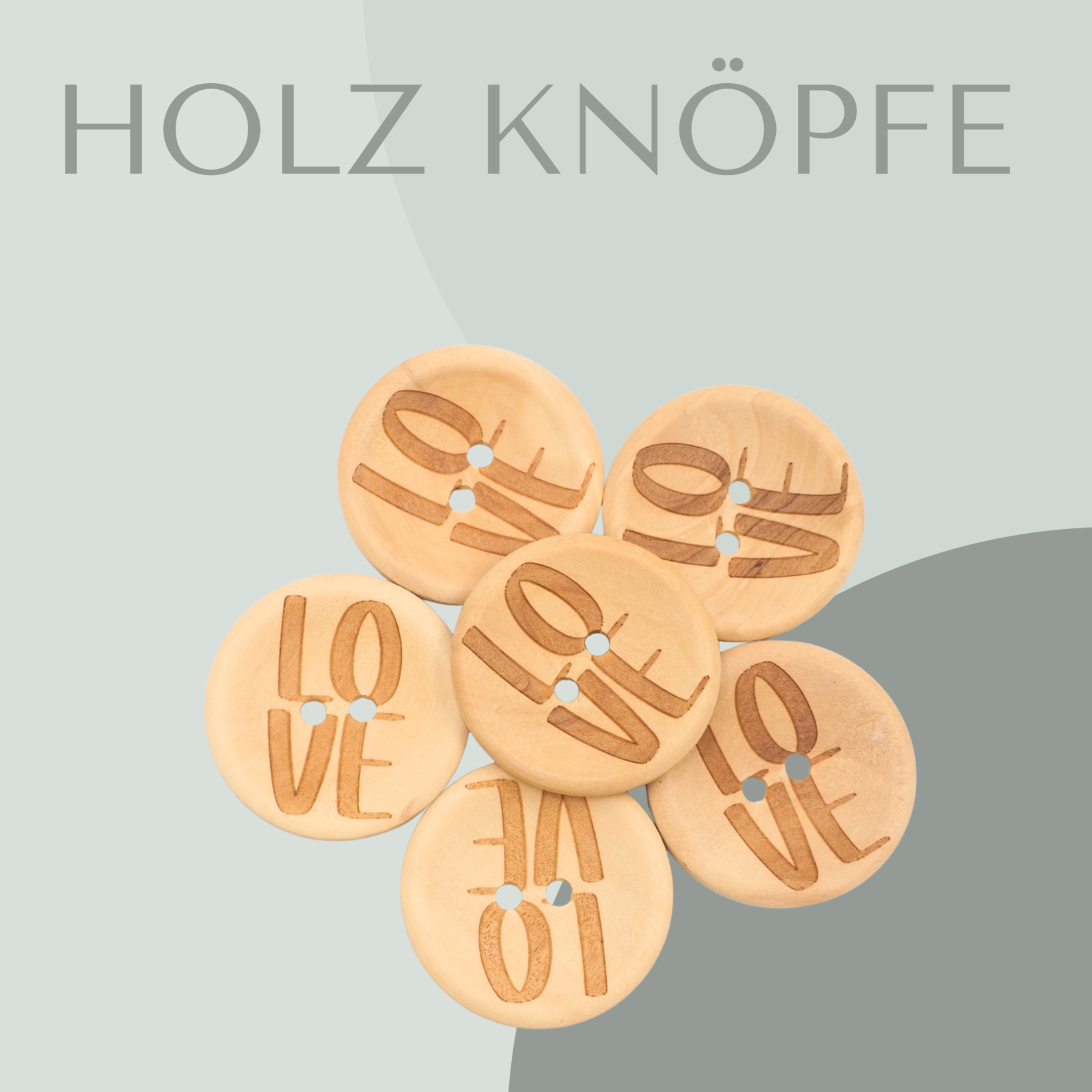 Love, Holzknopf