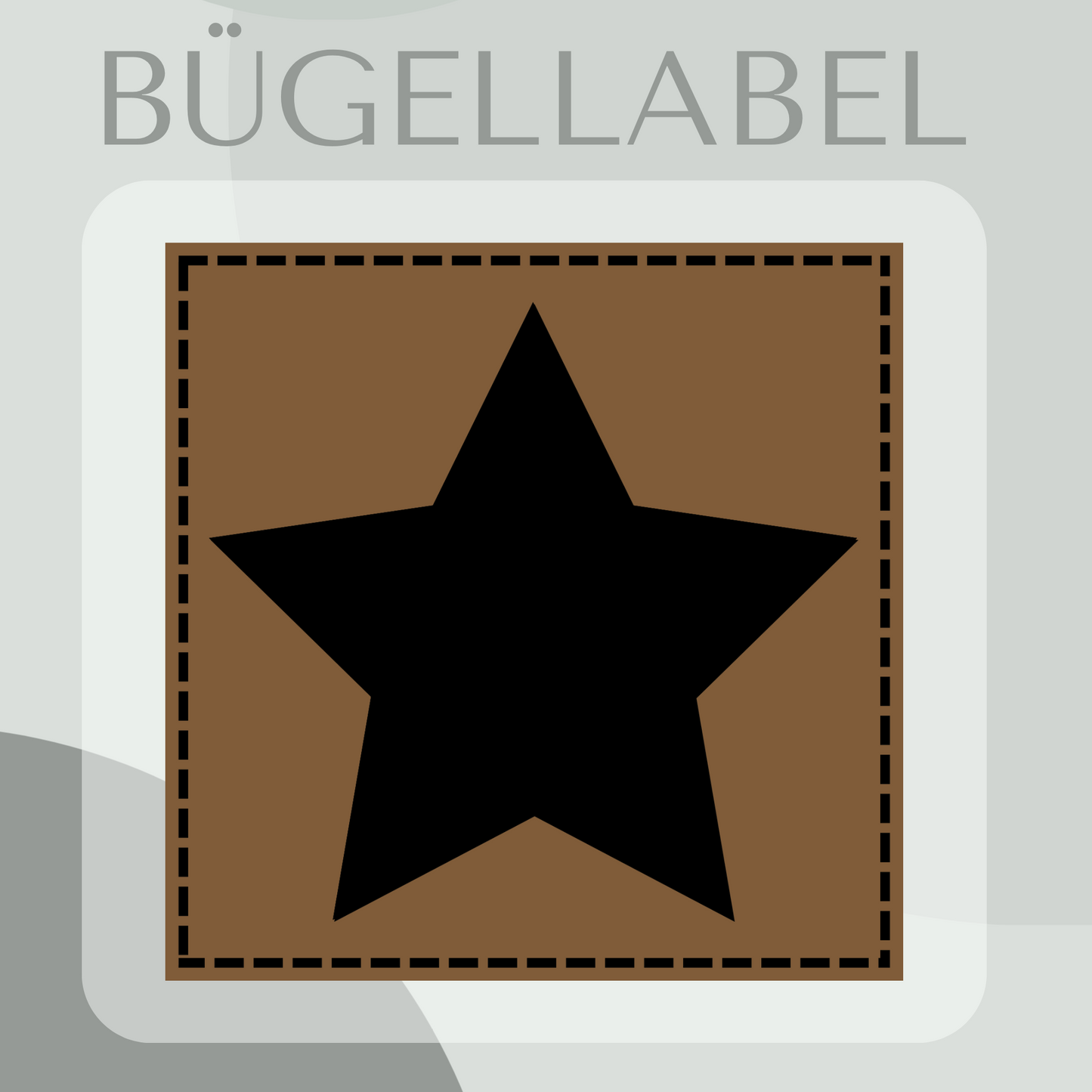Bügellabel Stern