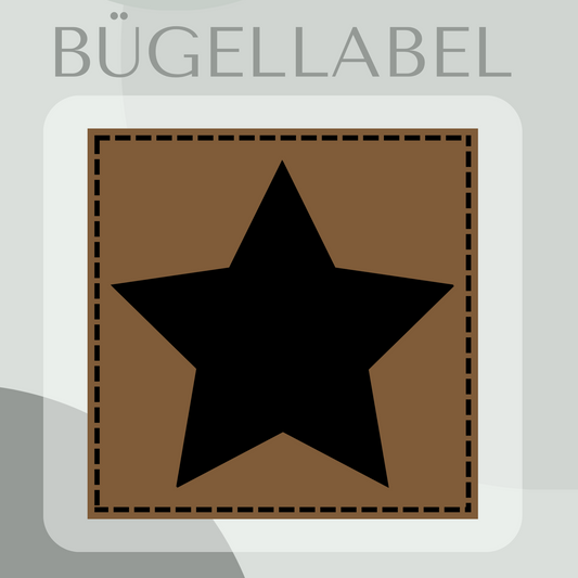 Bügellabel Stern