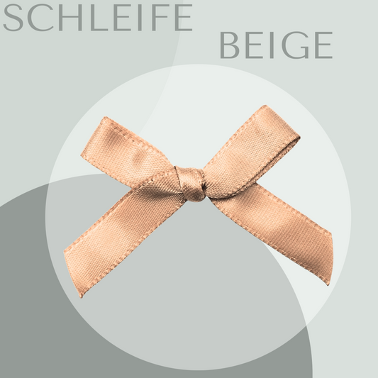 Schleife Mittel in Beige