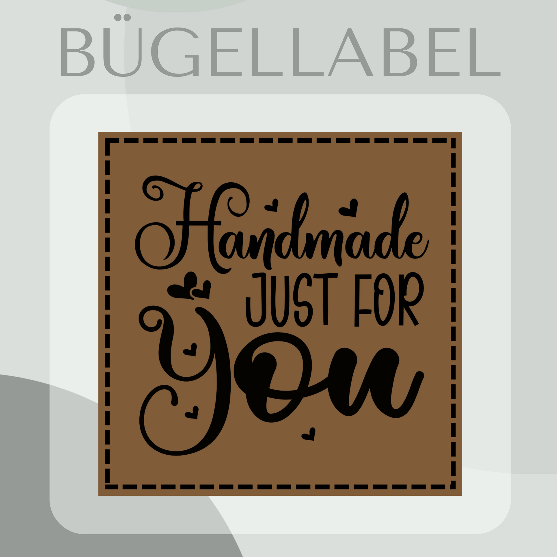 Bügellabel handmade just for you
