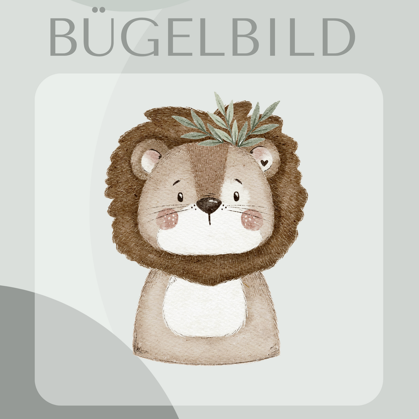Bügelbild Löwe