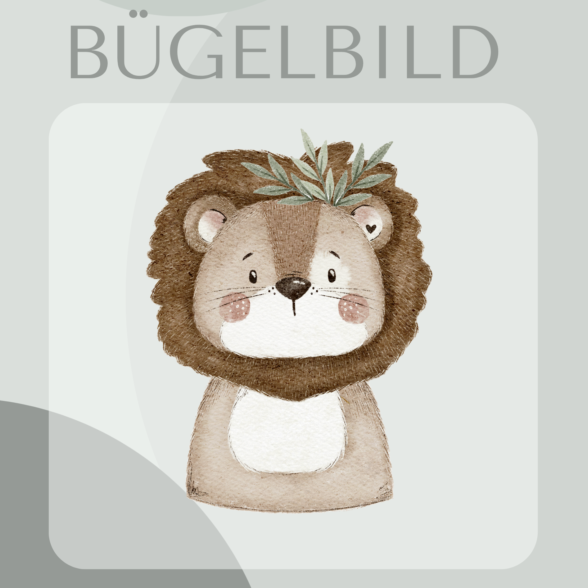 Bügelbild Löwe