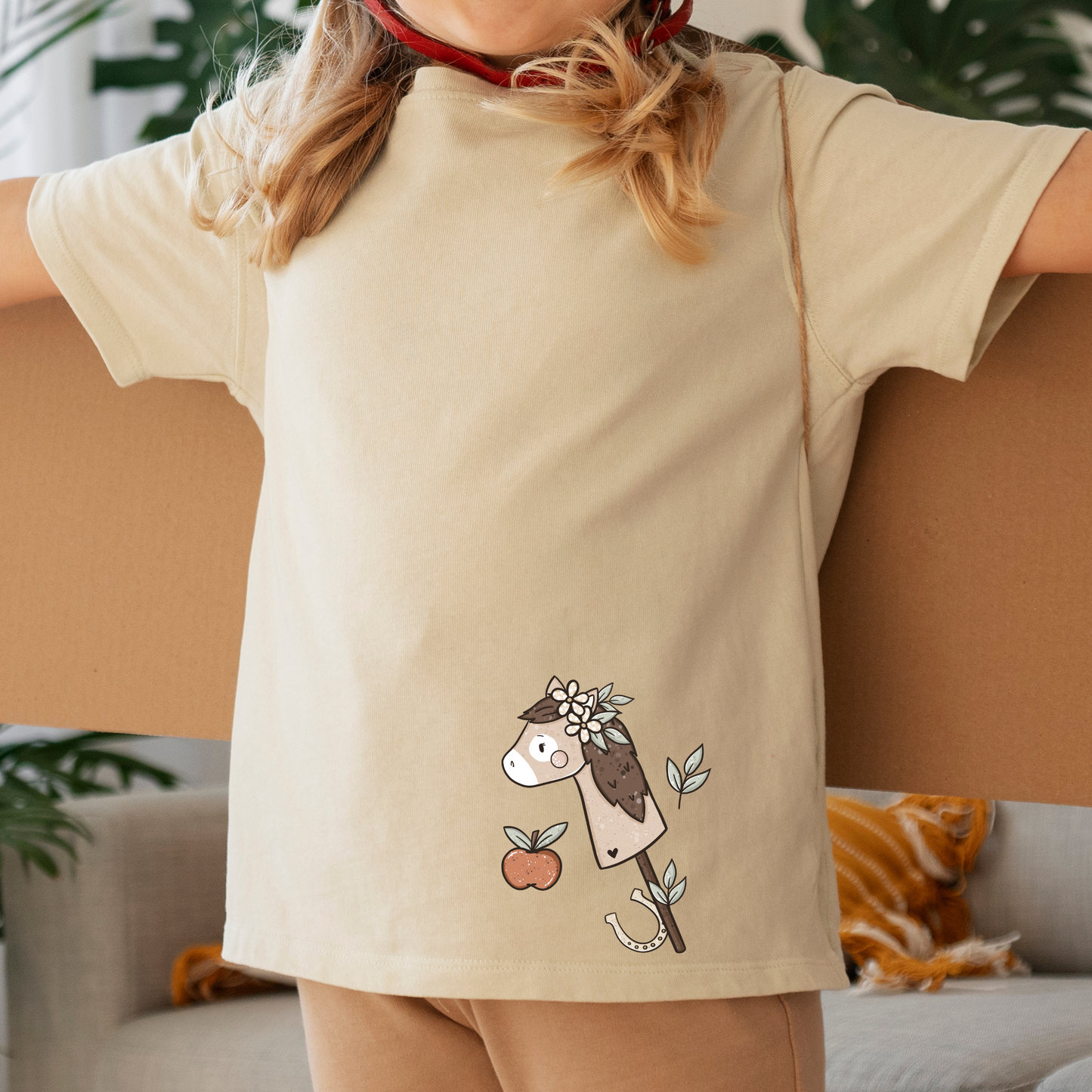 Hobby-Horse Pferd Maxi- Bügelbild Eigenproduktion
