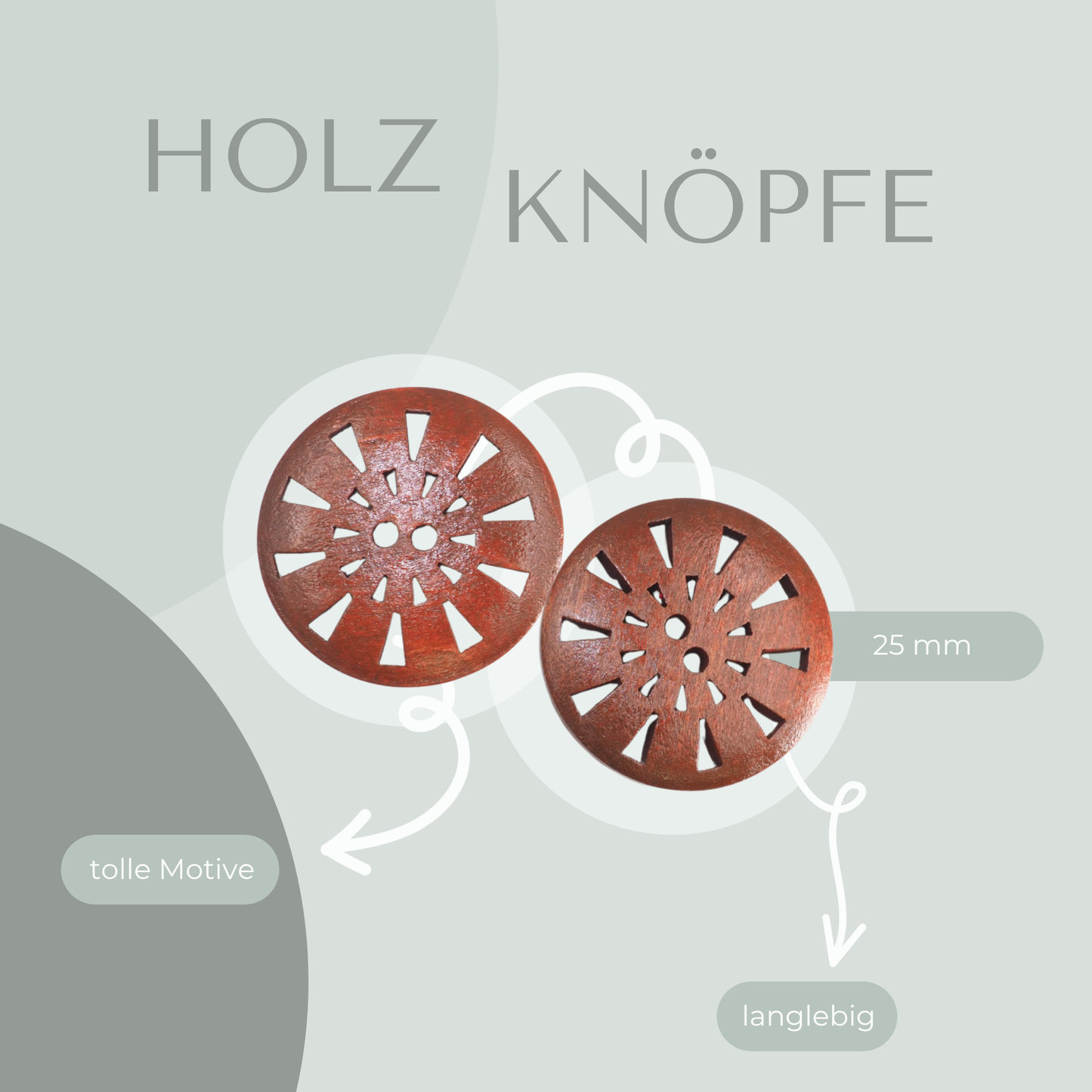 Holzknopf 25mm