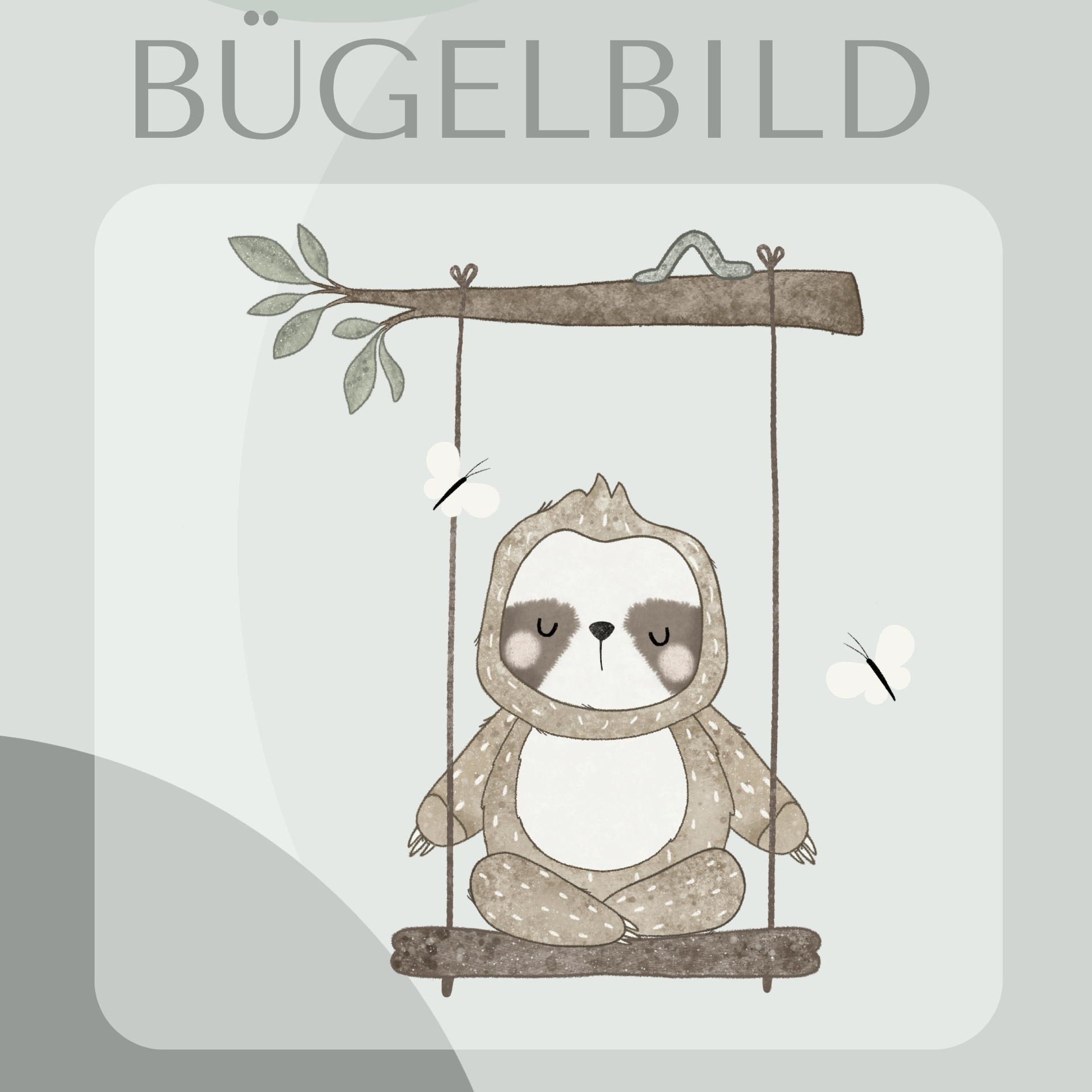 Bügelbild Faultier