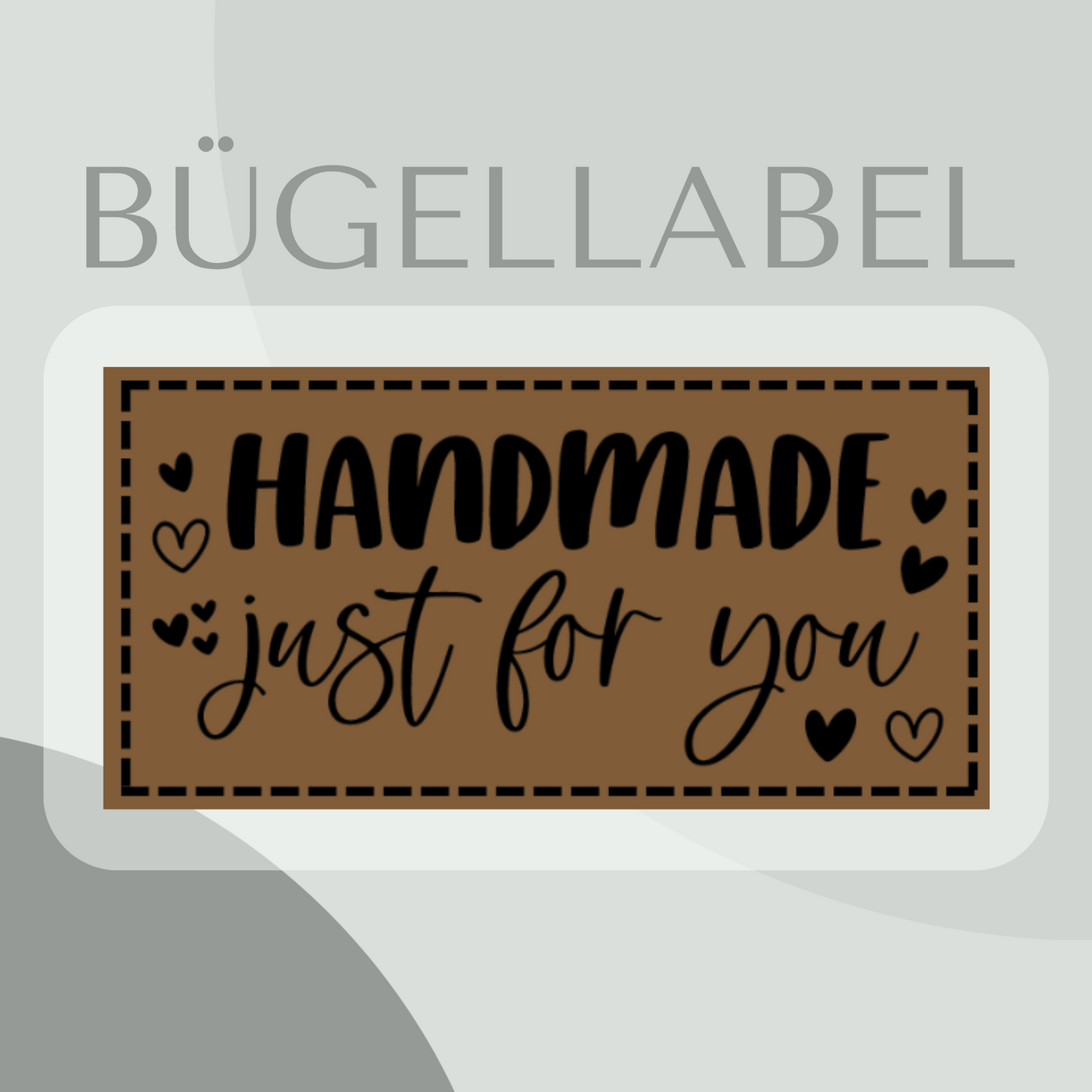 Bügellabel handmade just for you