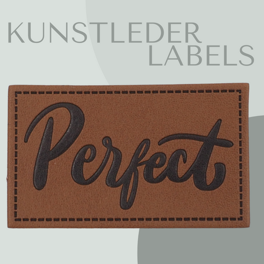 perfect Kunstlederlabel KunstlederLabel Eigenproduktion