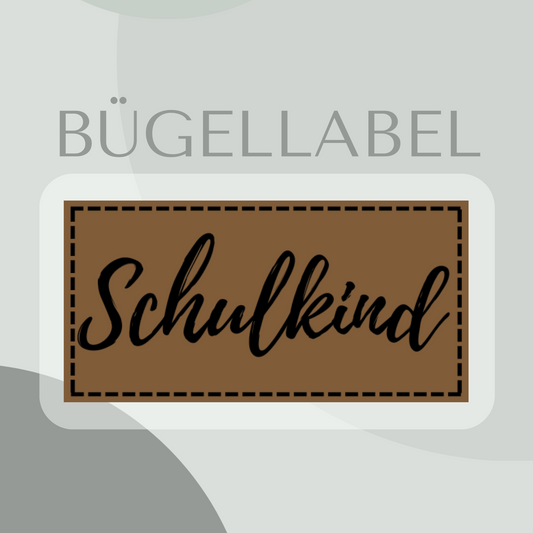 Bügellabel Schulkind
