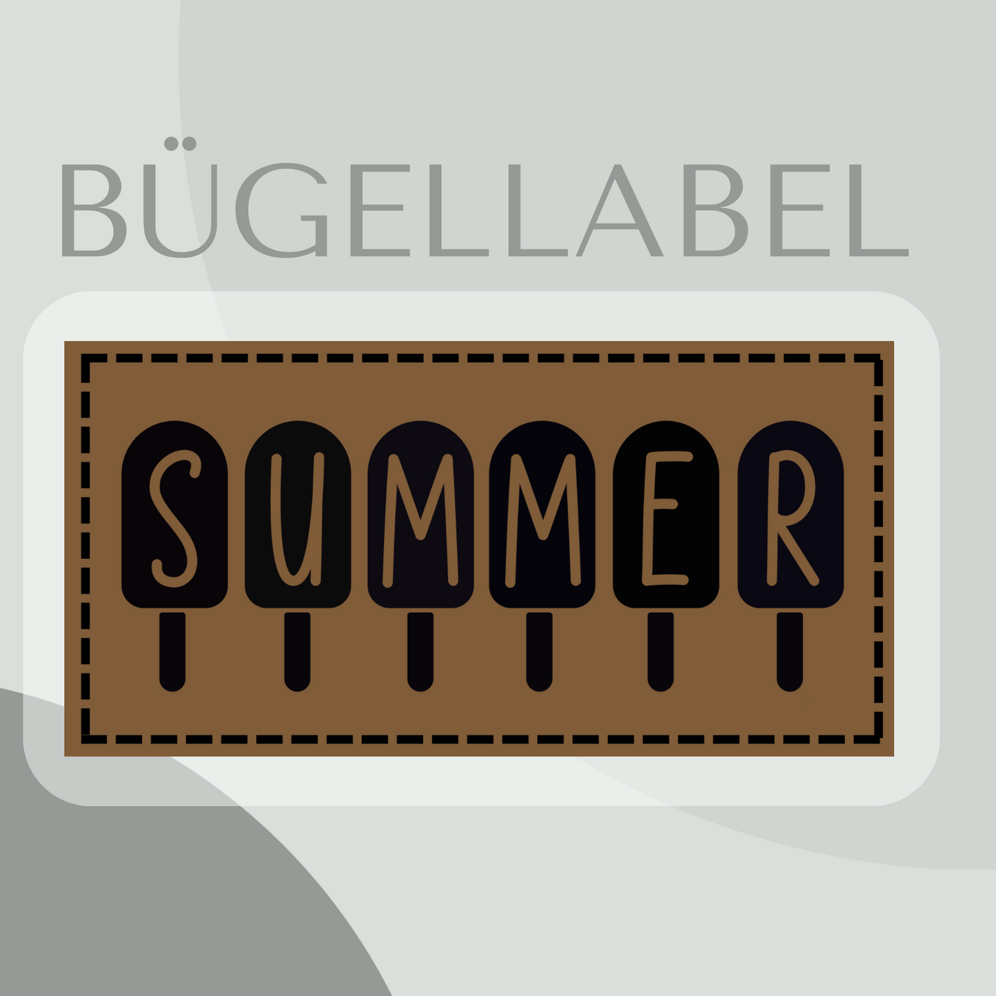 Bügellabel Summer