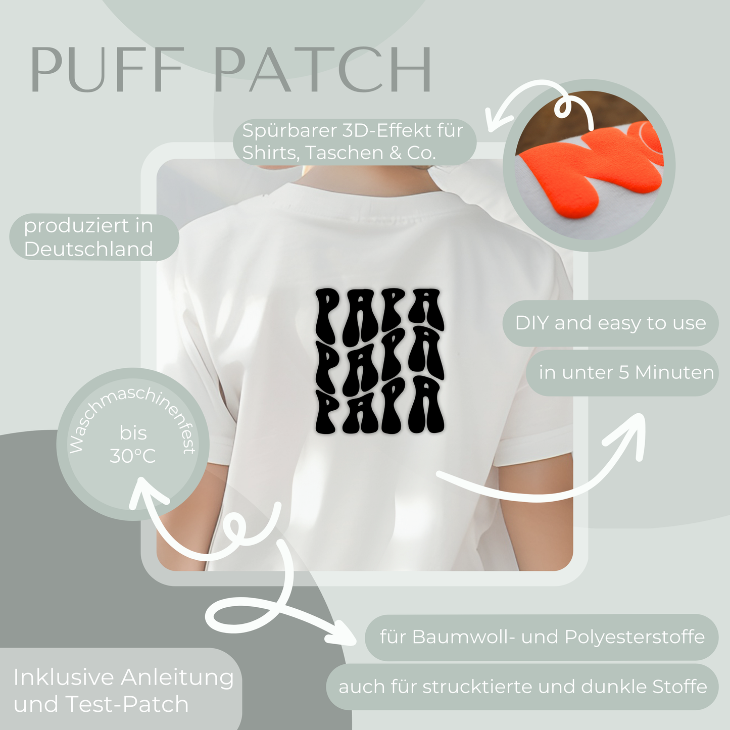 Papa wavy - Puff Patch