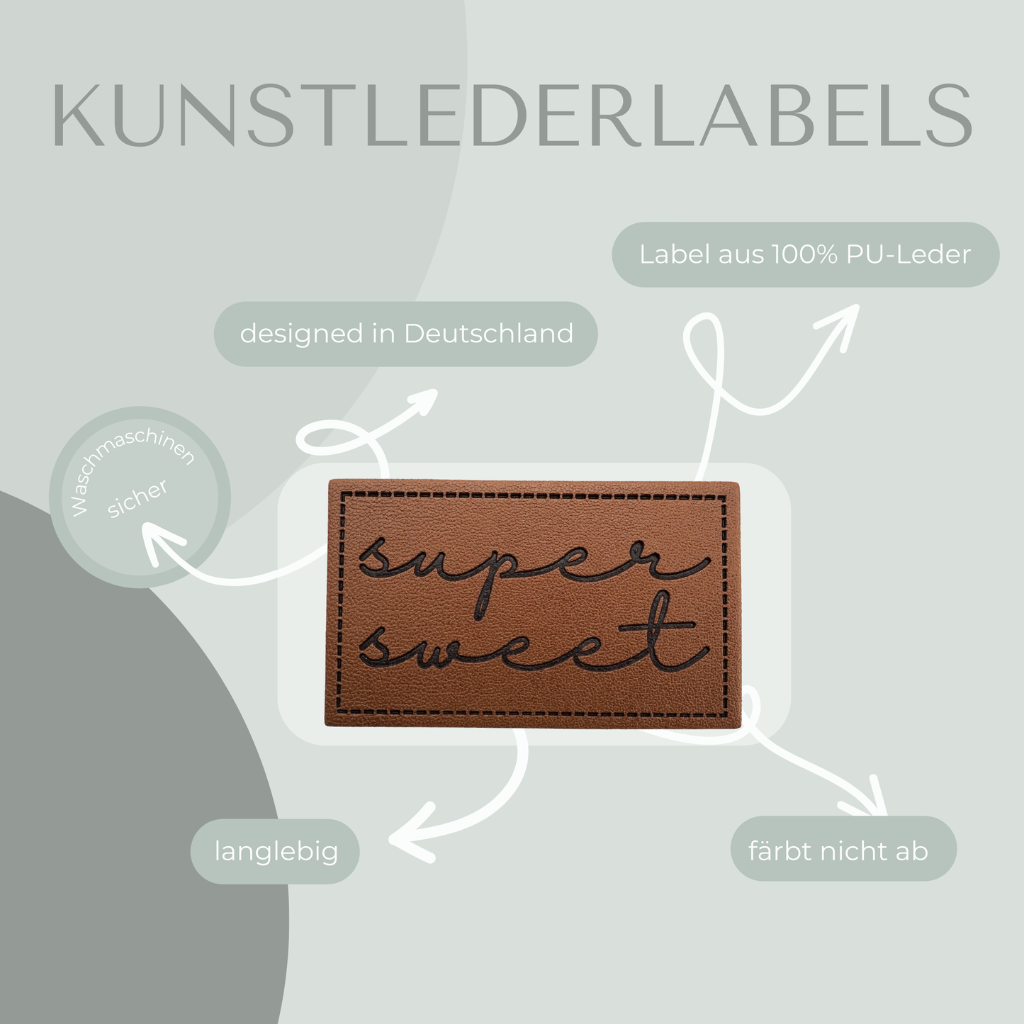 Super Sweet -Bügel Label Eigenproduktion