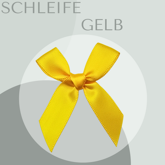 Schleife Groß in Gelb