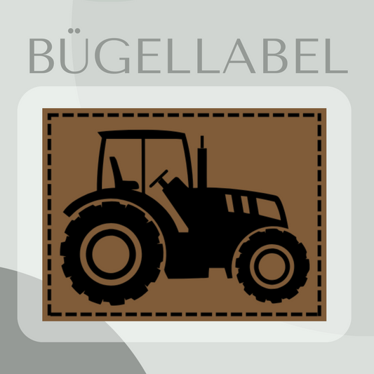 Bügellabel Traktor 