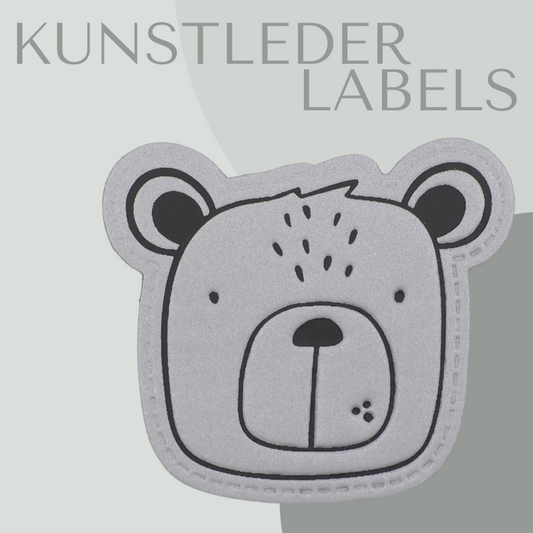 reflektierendes Kunstleder Label in Bärform