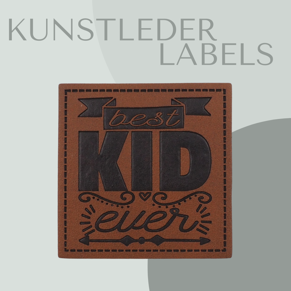 Best Kid Ever Kunstlederlabel Kunstleder Label Eigenproduktion