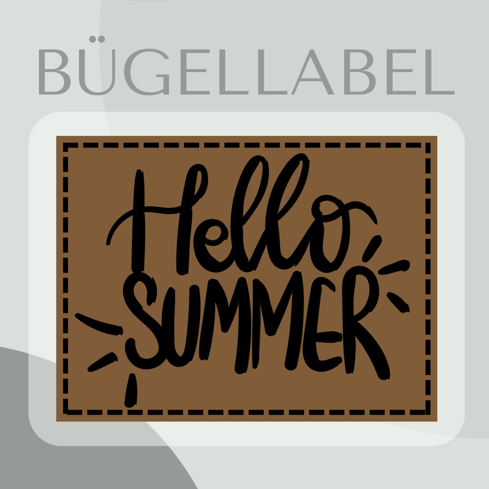 Bügellabel Love