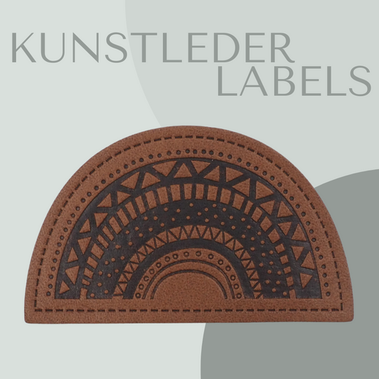 Regenbogen Kunstlederlabel Kunstleder Label Eigenproduktion