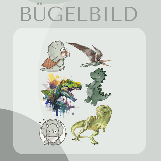 Bügelbild-Set Dino